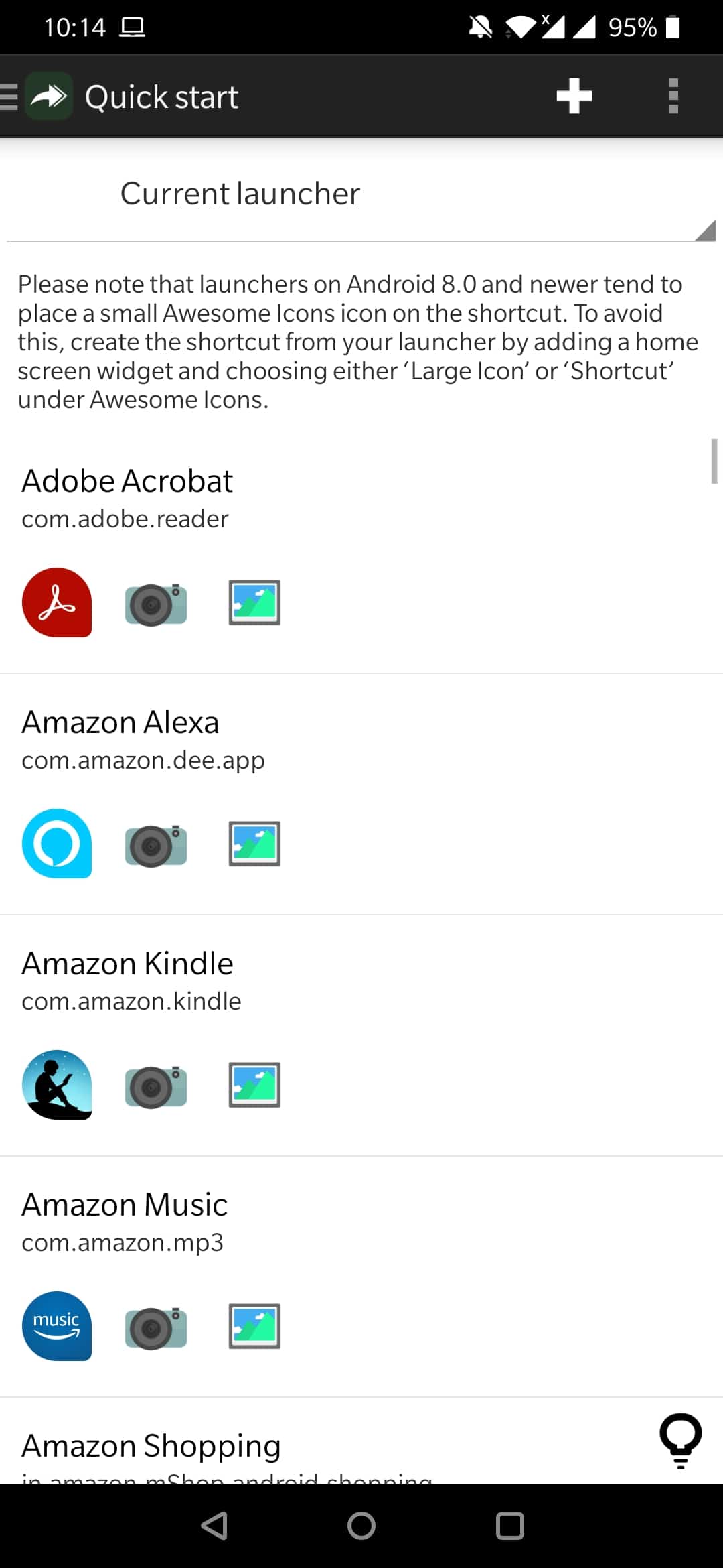 how to change icon on android