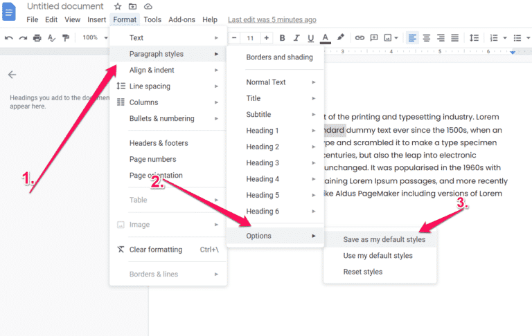 How To Change Default Font In Google Docs?