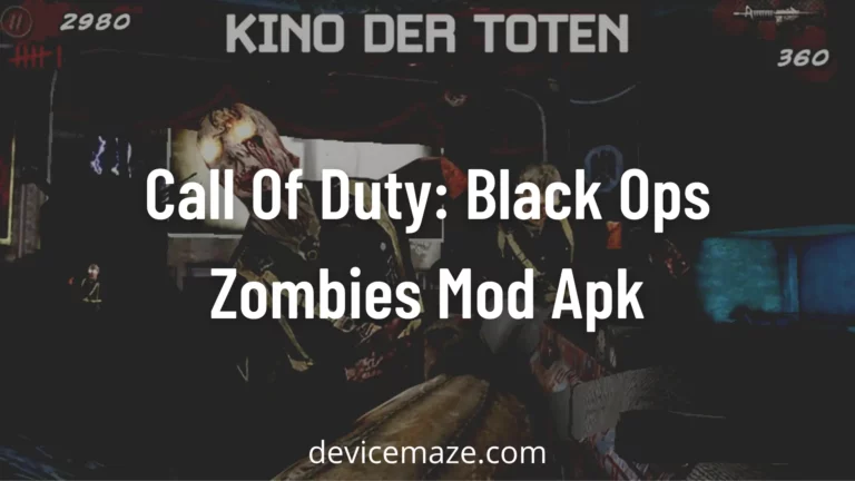 Call Of Duty Black Ops Zombies Mod Apk