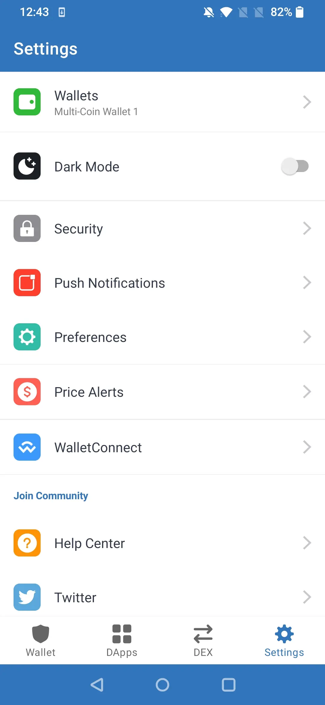 how to enable trust wallet browser on android